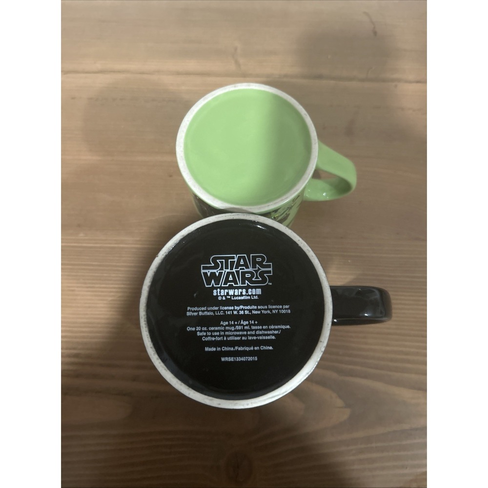 Star Wars Mugs Kylo Ren And Boba Fett Green Black Set Of 2 - Picture 4 of 5